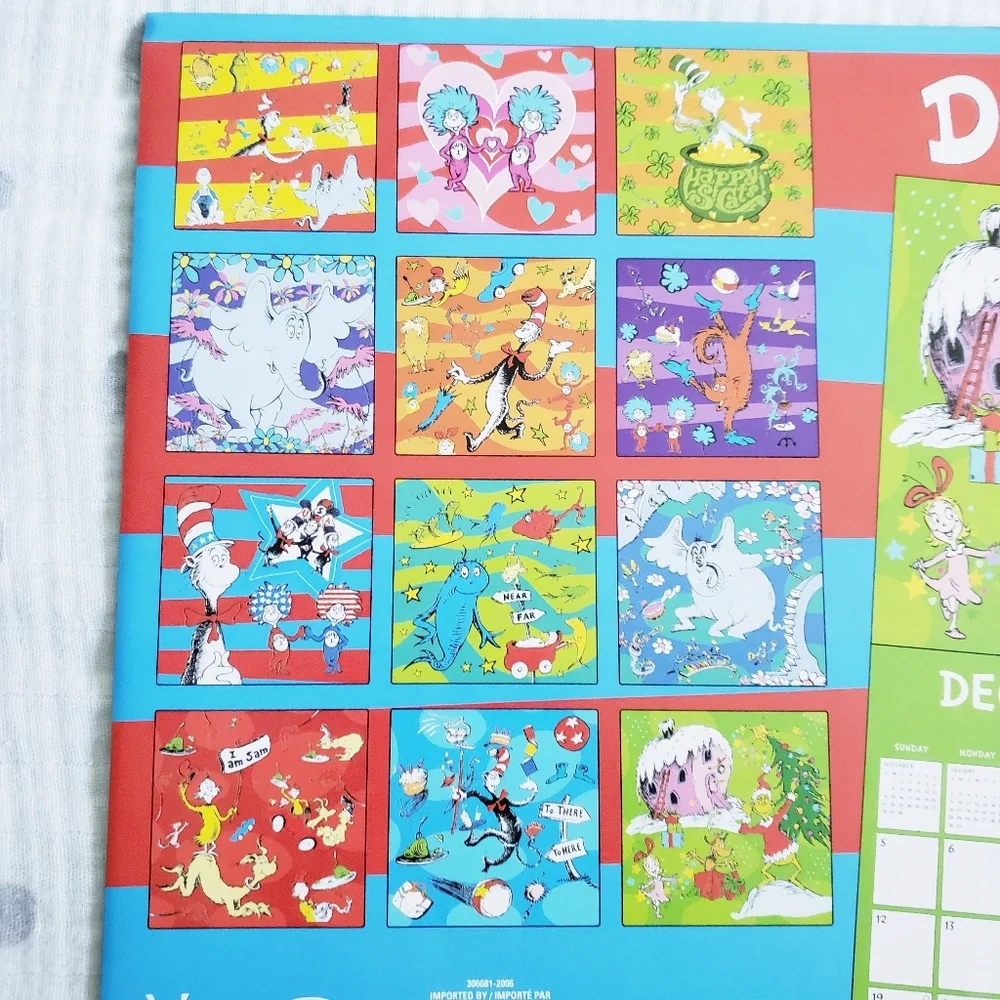 2021 Dr Seuss Calendar. NWOT.